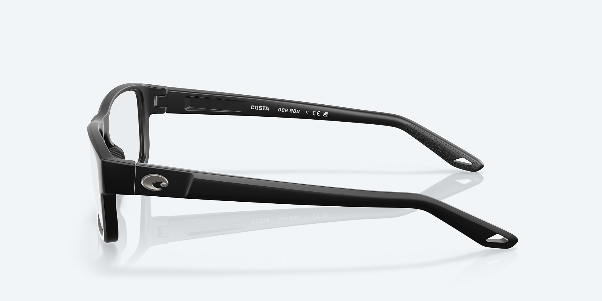 Eyeglasses Costa Ocean Ridge 800 L (55-17) with Demo Lens lens and Matte Black frame Image 3 of 7