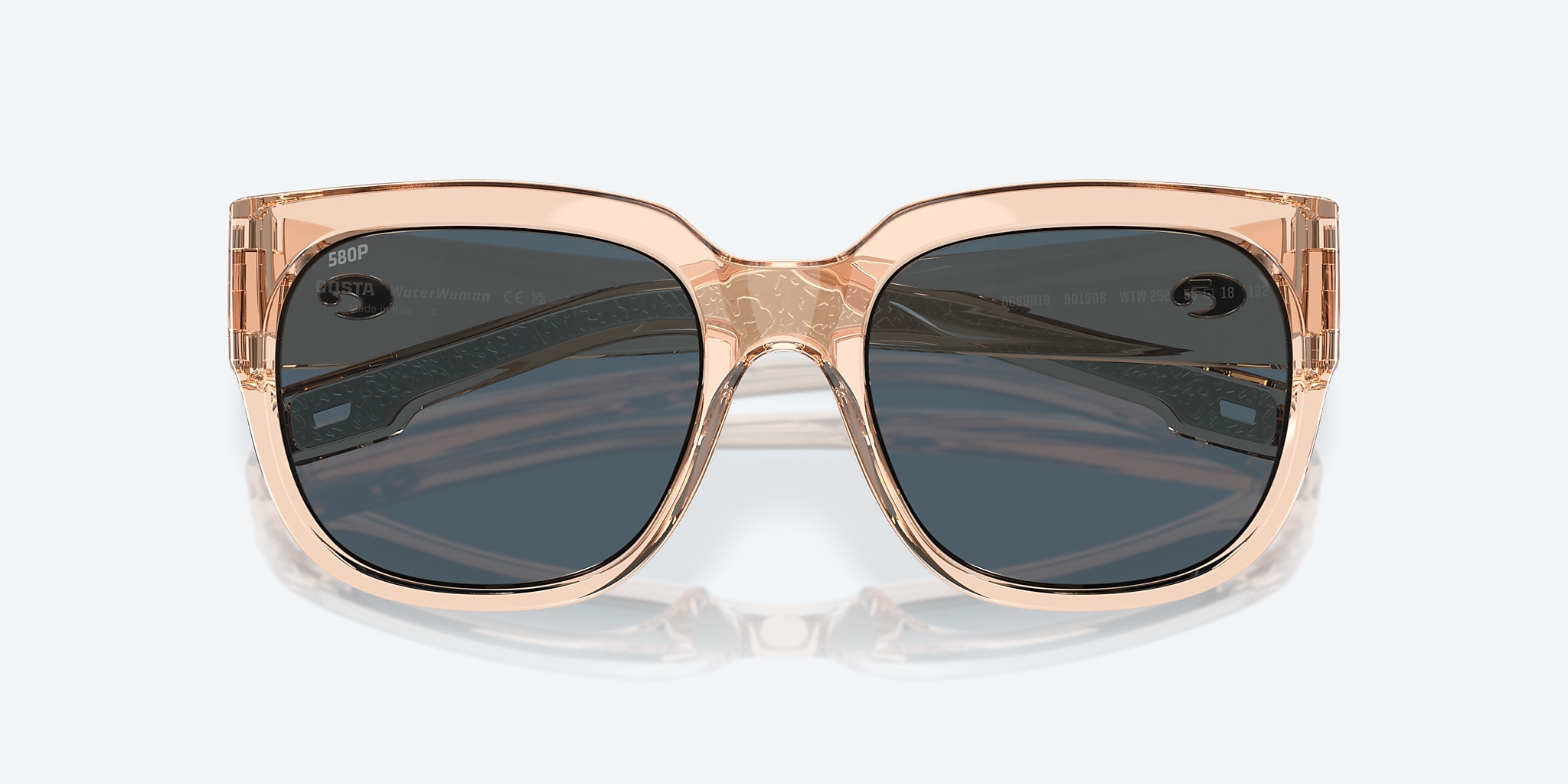 Sunglasses Costa Waterwoman M (55-18) with Gray lens and Shiny Blonde Crystal frame Image 5 of 7