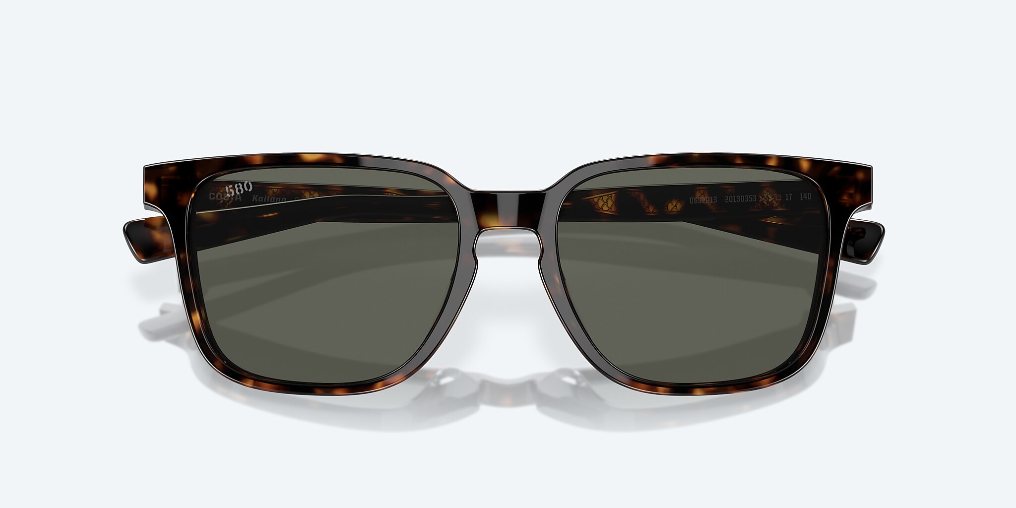 Sunglasses Costa Kailano S (53-17) with Gray lens and Tortoise frame Image 5 of 7