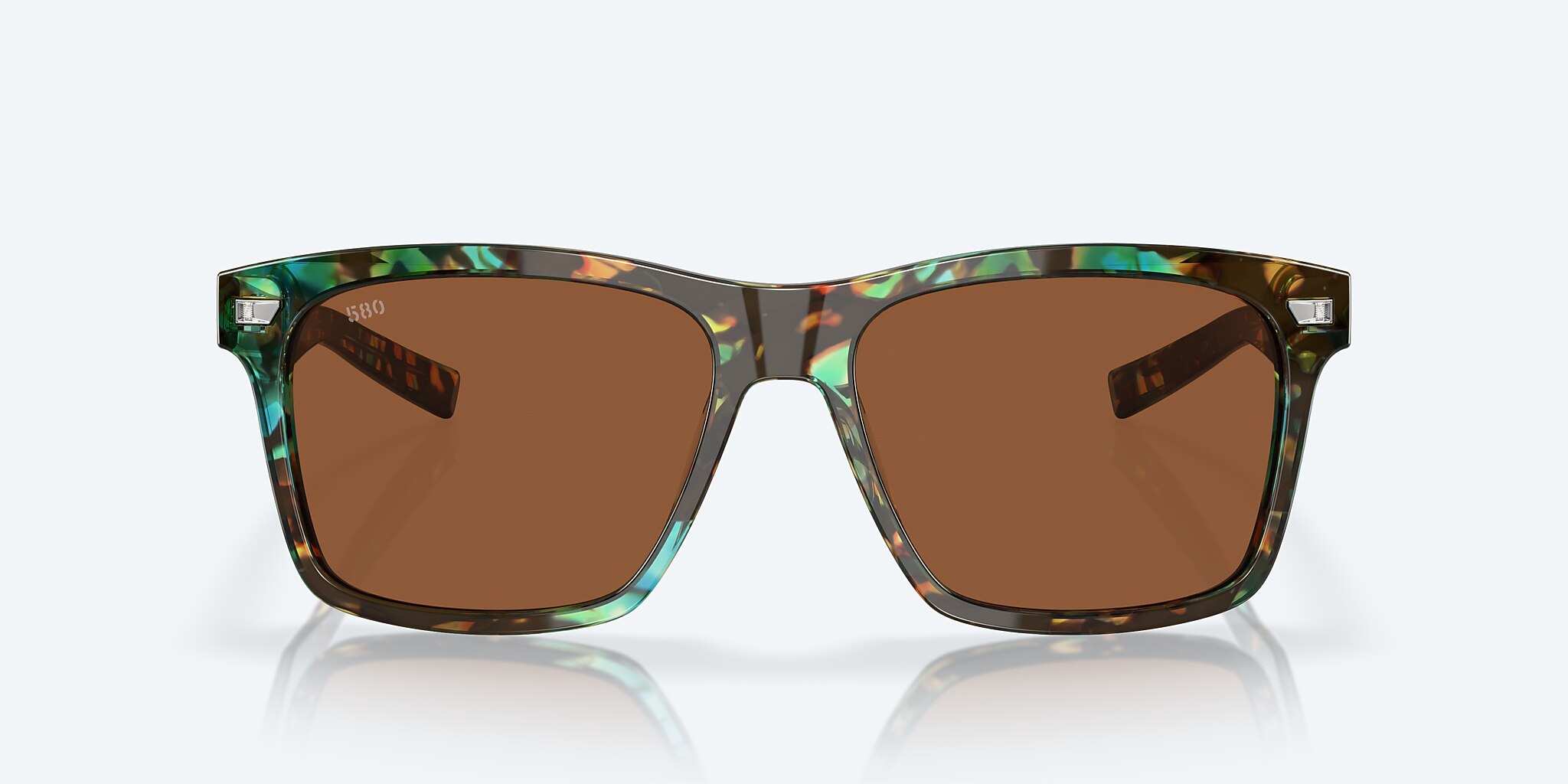 Lunettes de soleil Costa Aransas L (58-16) avec Cuivre verre et Écaille de tortue océan brillant monture Image 2 de 7