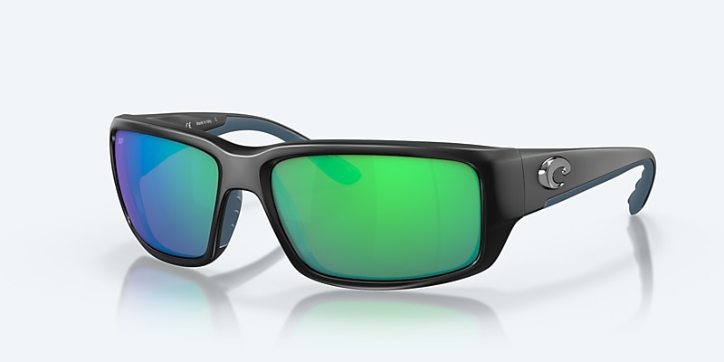 Sunglasses Costa Fantail M (59-14) with Green Mirror lens and Matte Black frame Image 1 of 7