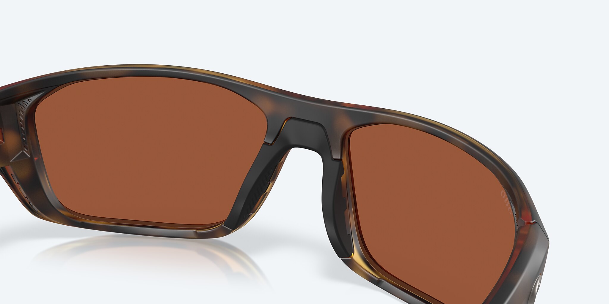 Sunglasses Costa Whitetip PRO M (57-18) with Green Mirror lens and Matte Tortoise frame Image 7 of 7