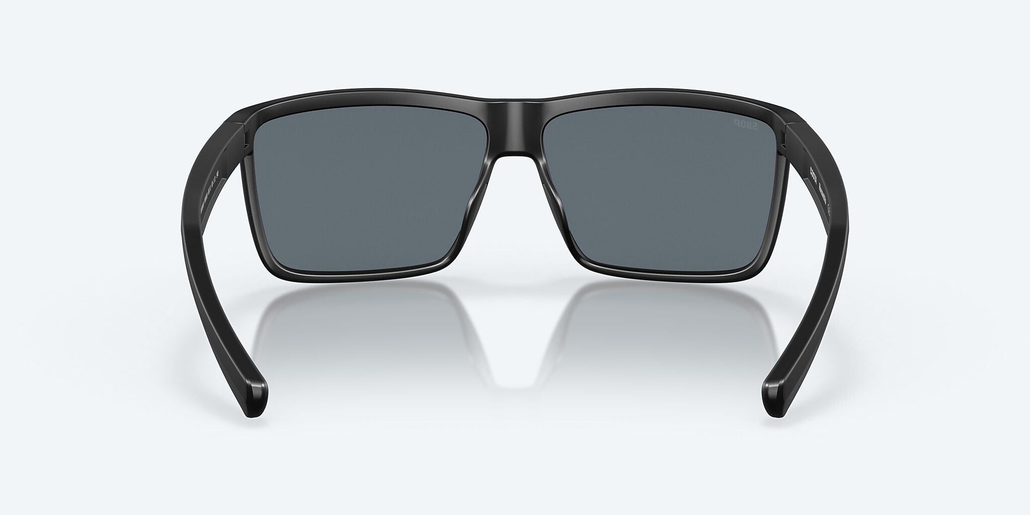 Sunglasses Costa Rinconcito M (60-12) with Blue Mirror lens and Matte Black frame Image 4 of 8