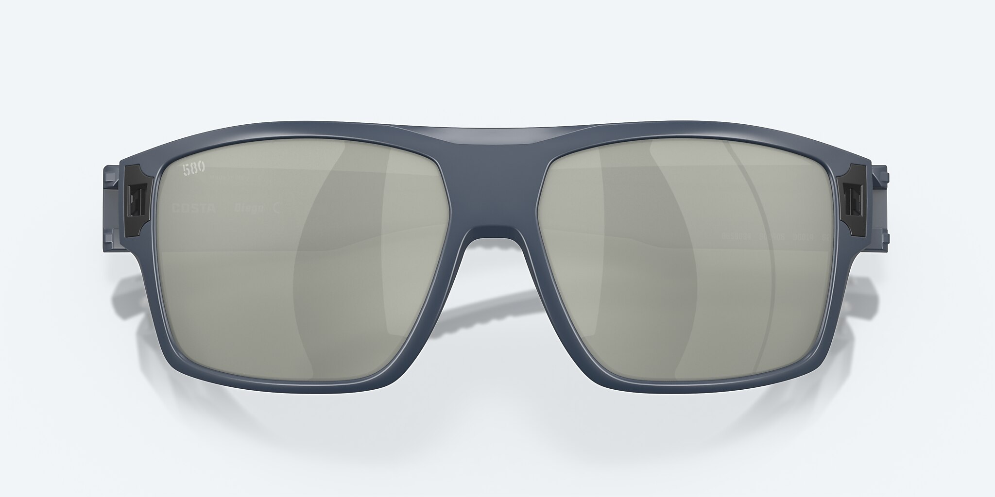 Lunettes de soleil Costa Diego XL (62-14) avec Gris argenté verre et Minuit Blue monture Image 5 de 8
