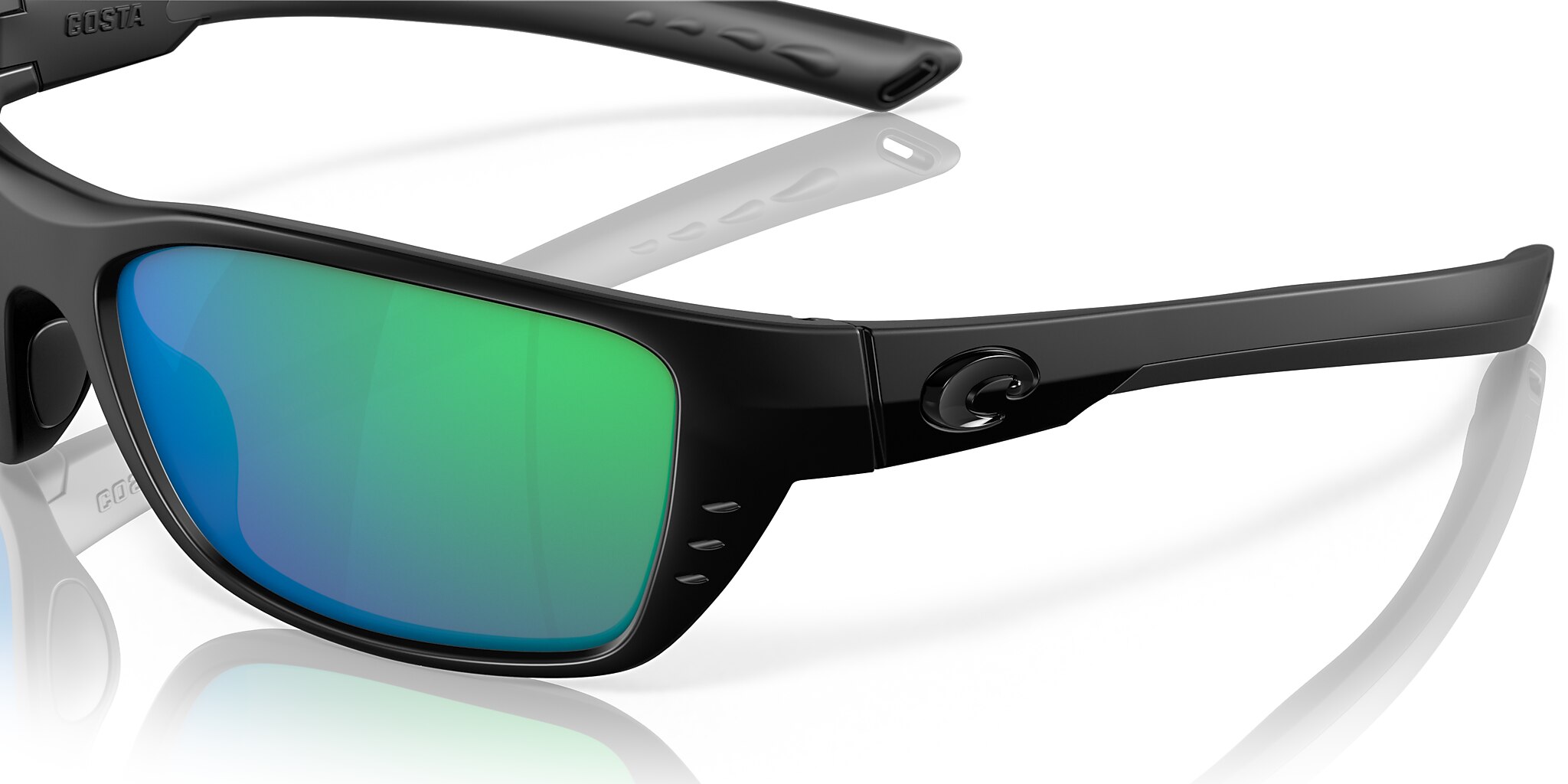 Costa Whitetip M (58-18) with Green Mirror lenses and Blackout