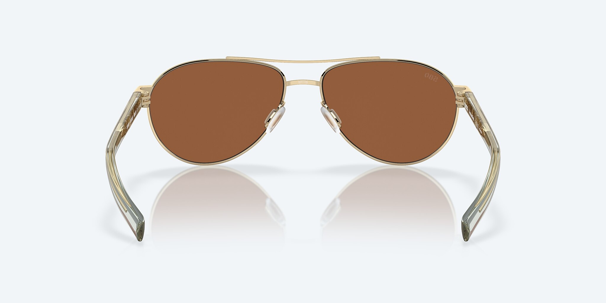 Sunglasses Costa Fernandina S (57-15) with Copper Silver Mirror lens and Shiny Gold frame Image 4 of 7