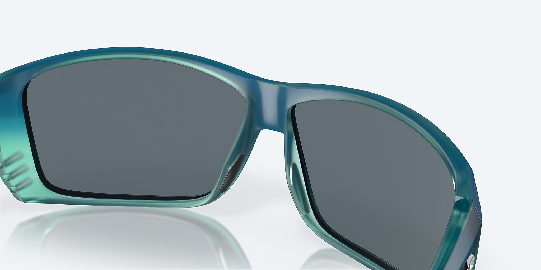 Sunglasses Costa Cat Cay M (61-10) with Blue Mirror lens and Matte Caribbean Fade frame Image 7 of 7