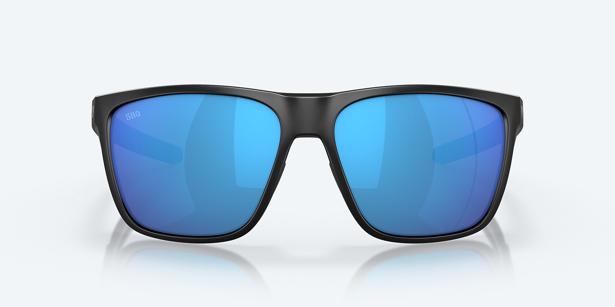 Sunglasses Costa Ferg XL XXL (62-16) with Blue Mirror lens and Matte Black frame Image 2 of 10