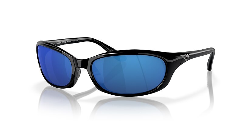 Costa Harpoon S (61-18) with Blue Mirror lenses and Shiny Black