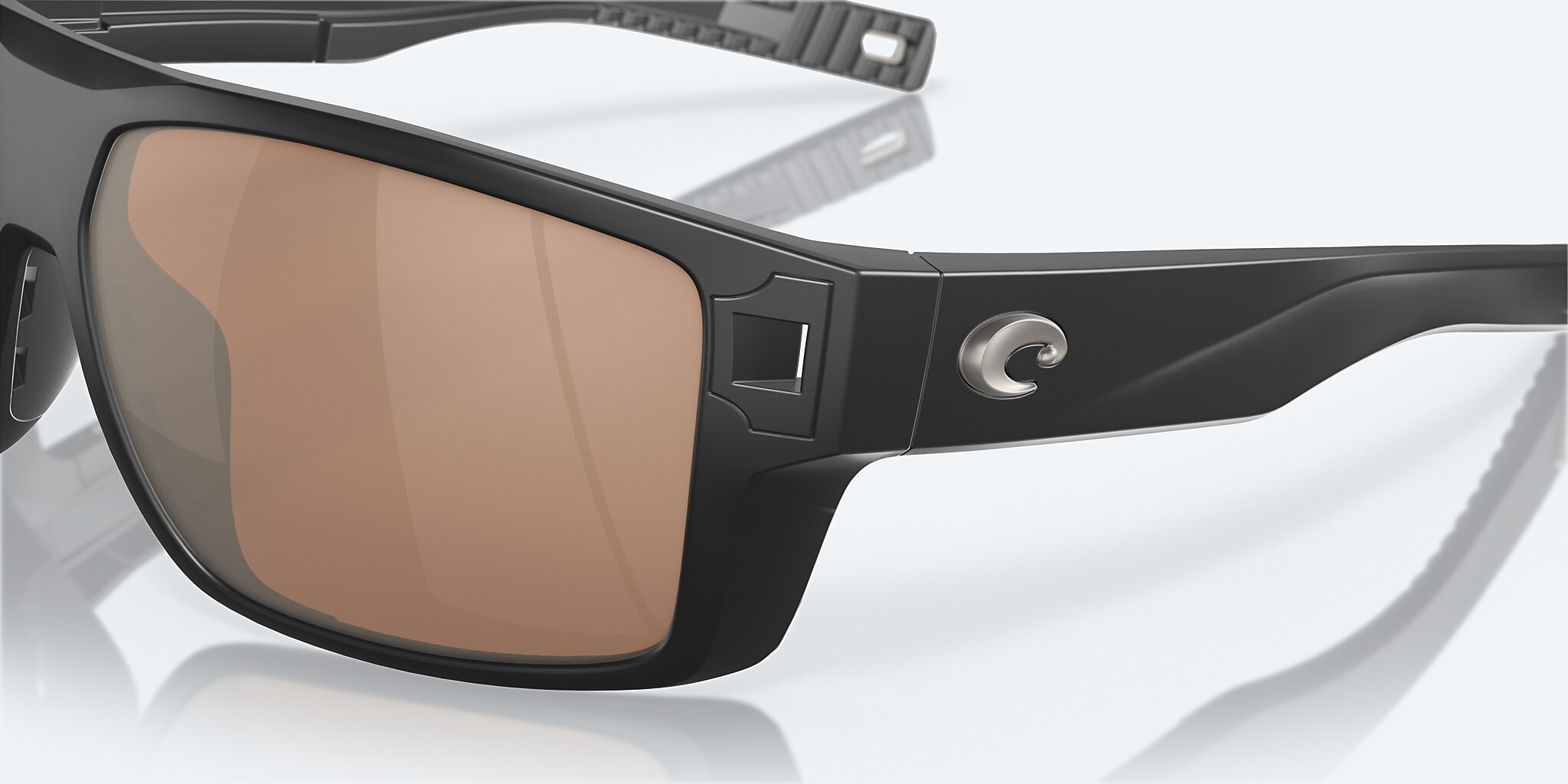 Lentes de Sol Costa Diego XL (62-14) con Cobre y Plateado Espejado lente y Negro Mate montura Imagen 7 de 8