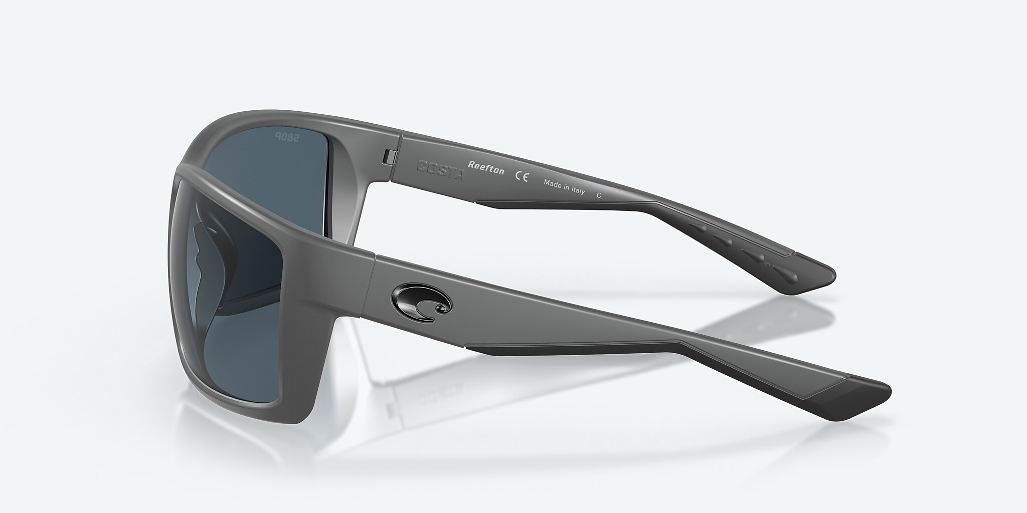 Sunglasses Costa Reefton XL (64-15) with Gray lens and Matte Gray frame Image 3 of 7