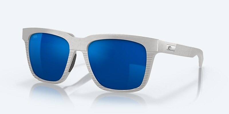Sunglasses Costa Pescador L (55-17) with Blue Mirror lens and Light Gray frame Image 1 of 7