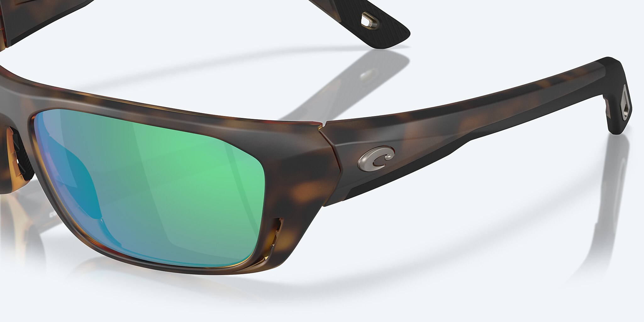 Sunglasses Costa Whitetip PRO M (57-18) with Green Mirror lens and Matte Tortoise frame Image 6 of 7