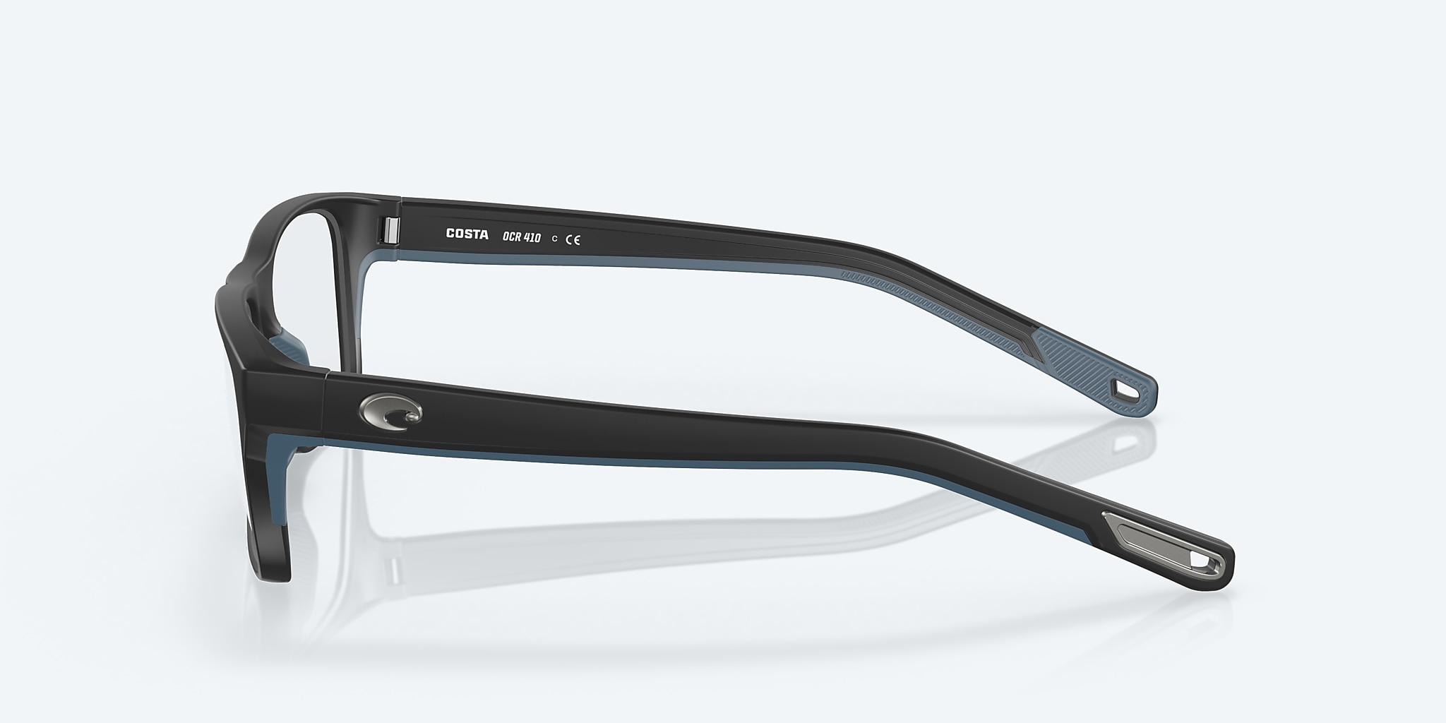 Eyeglasses Costa Ocean Ridge 410 M (54-17) with Demo Lens lens and Black frame Image 3 of 7