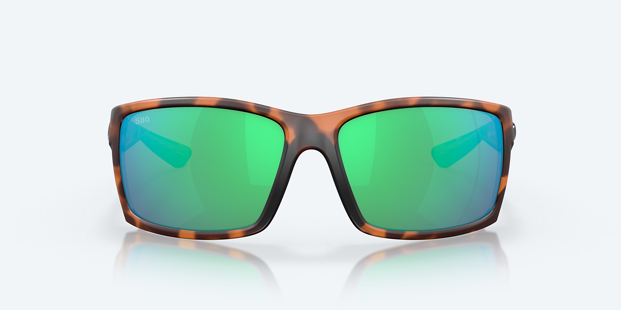 Sunglasses Costa Reefton XL (64-15) with Green Mirror lens and Retro Tortoise frame Image 2 of 7