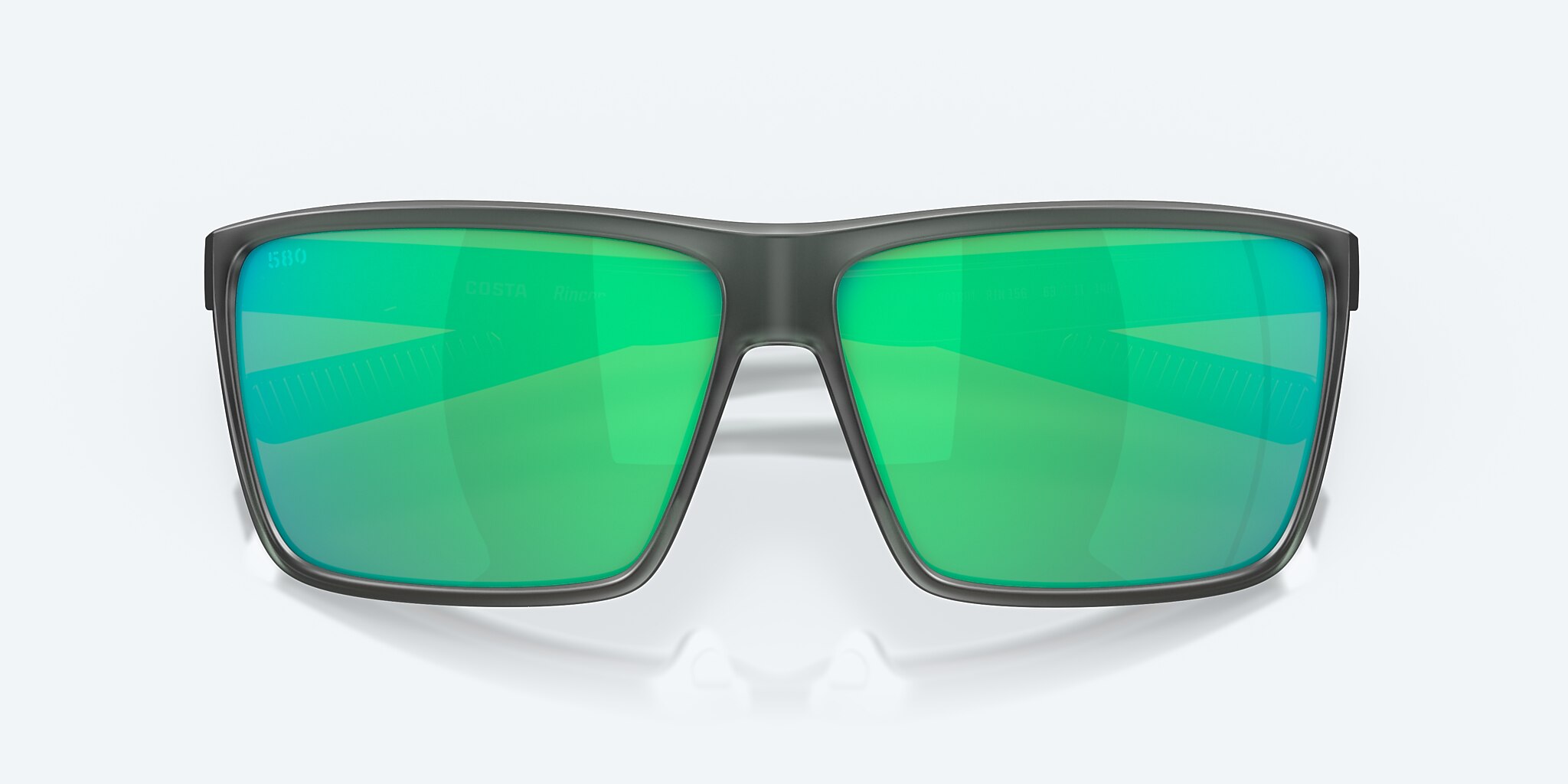 Sunglasses Costa Rincon L (63-11) with Green Mirror lens and Matte Smoke Crystal frame Image 5 of 7