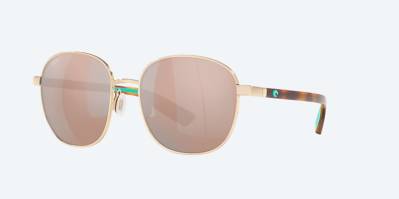 Sunglasses Costa Egret L (55-18) with Copper Silver Mirror lens and Shiny Gold frame Image 1 of 4