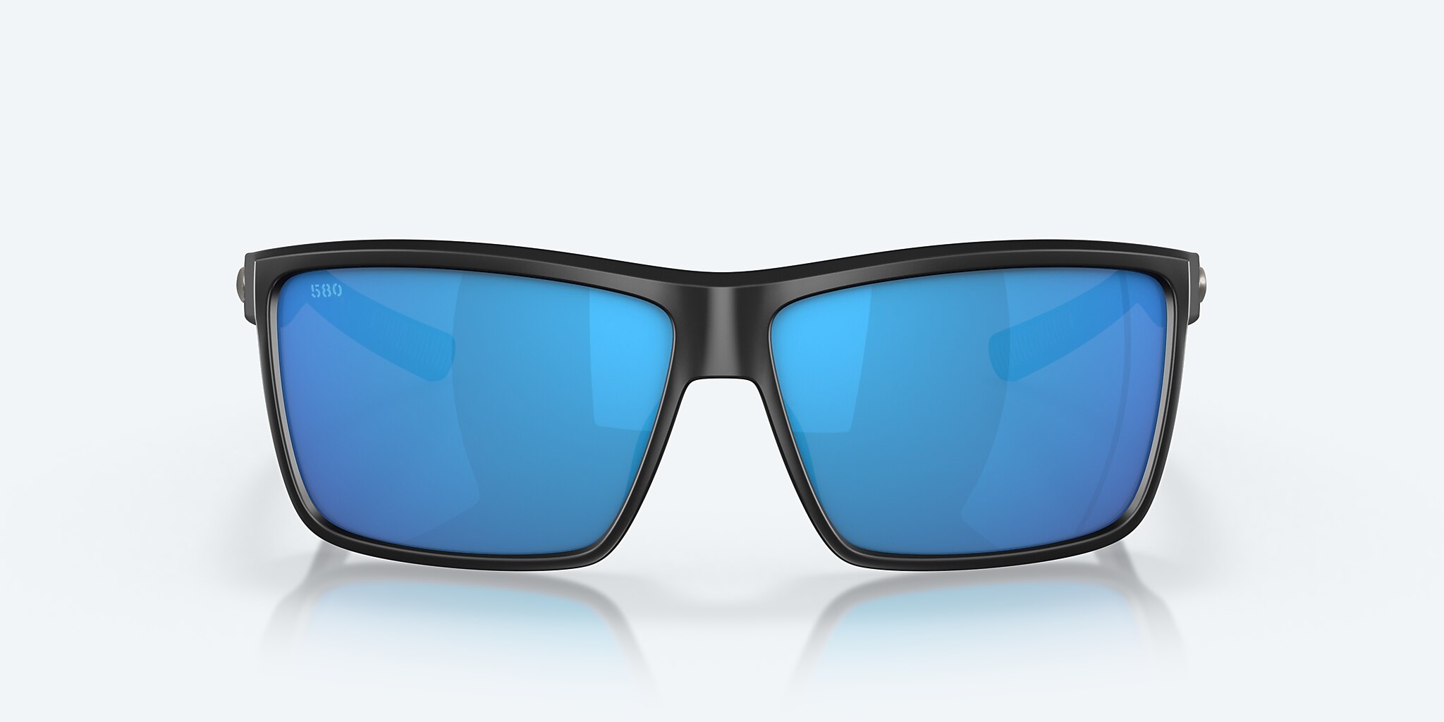 Sunglasses Costa Rinconcito M (60-12) with Blue Mirror lens and Matte Black frame Image 2 of 8