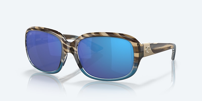 Sunglasses Costa Gannet M (58-17) with Blue Mirror lens and Shiny Wahoo frame Image 1 of 7