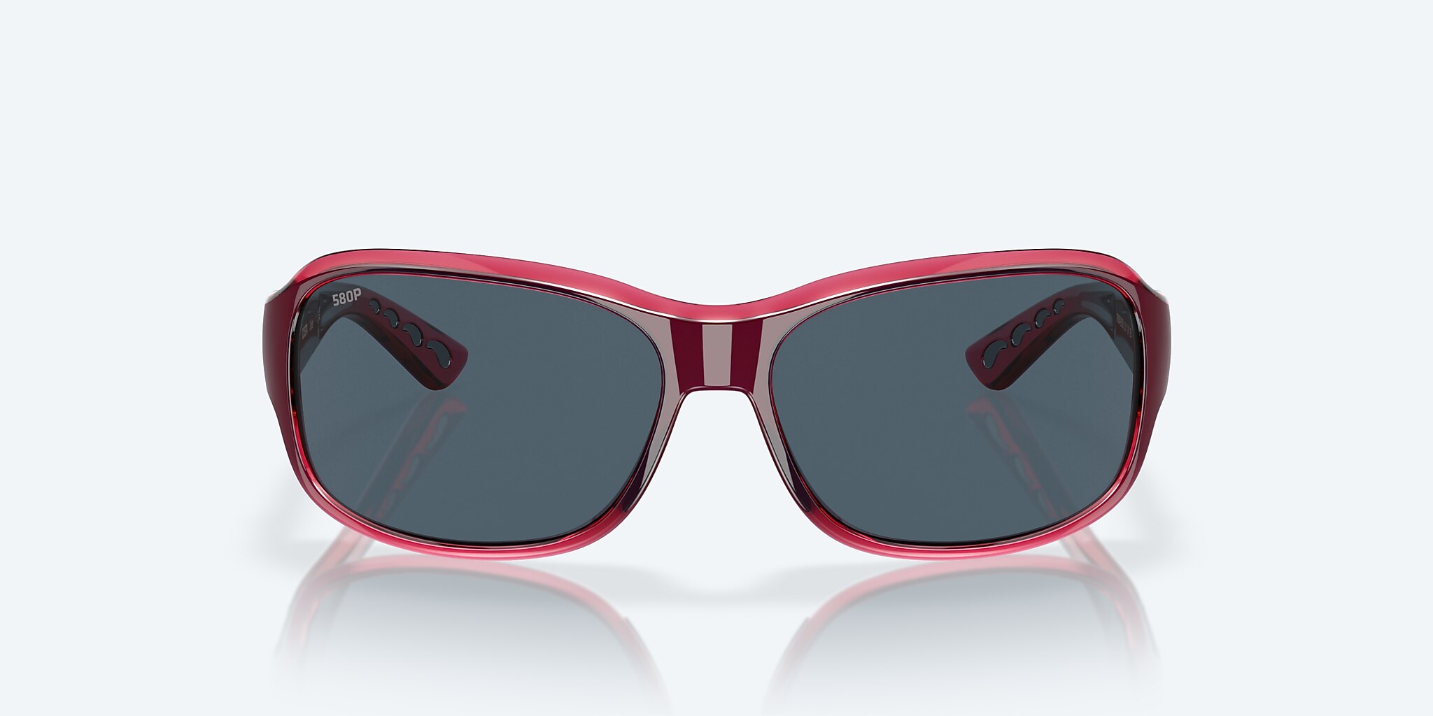 Lunettes de soleil Costa Inlet S (58-14) avec Gris verre et Dégradé grenat monture Image 2 de 7