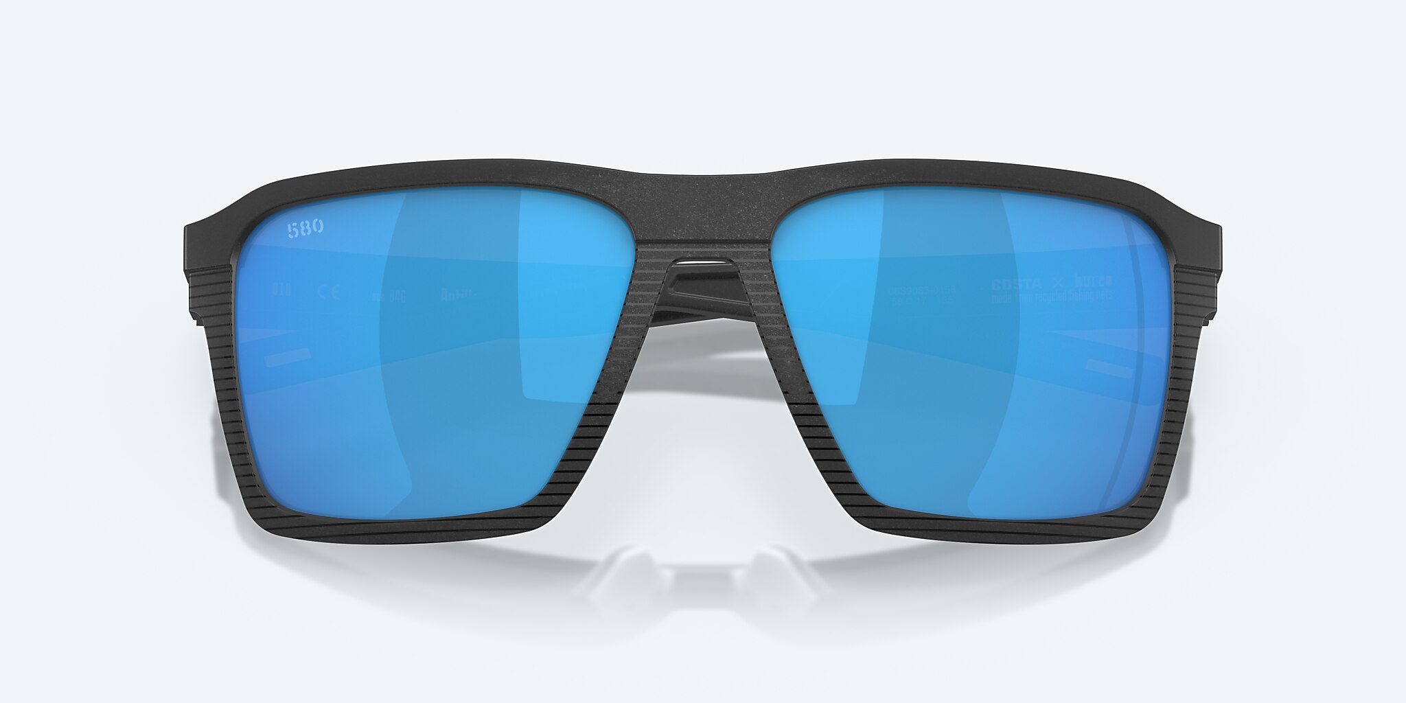 Sunglasses Costa Antille L (58-17) with Blue Mirror lens and Net Black frame Image 5 of 8