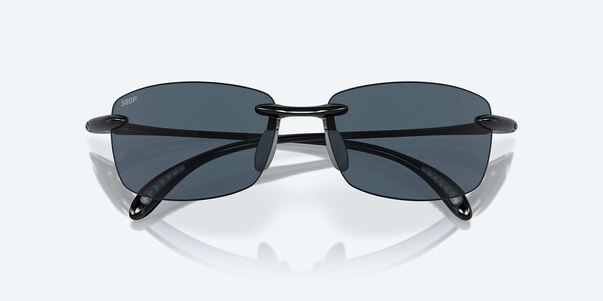 Sunglasses Costa Ballast M (60-15) with Gray lens and Shiny Black frame Image 5 of 7
