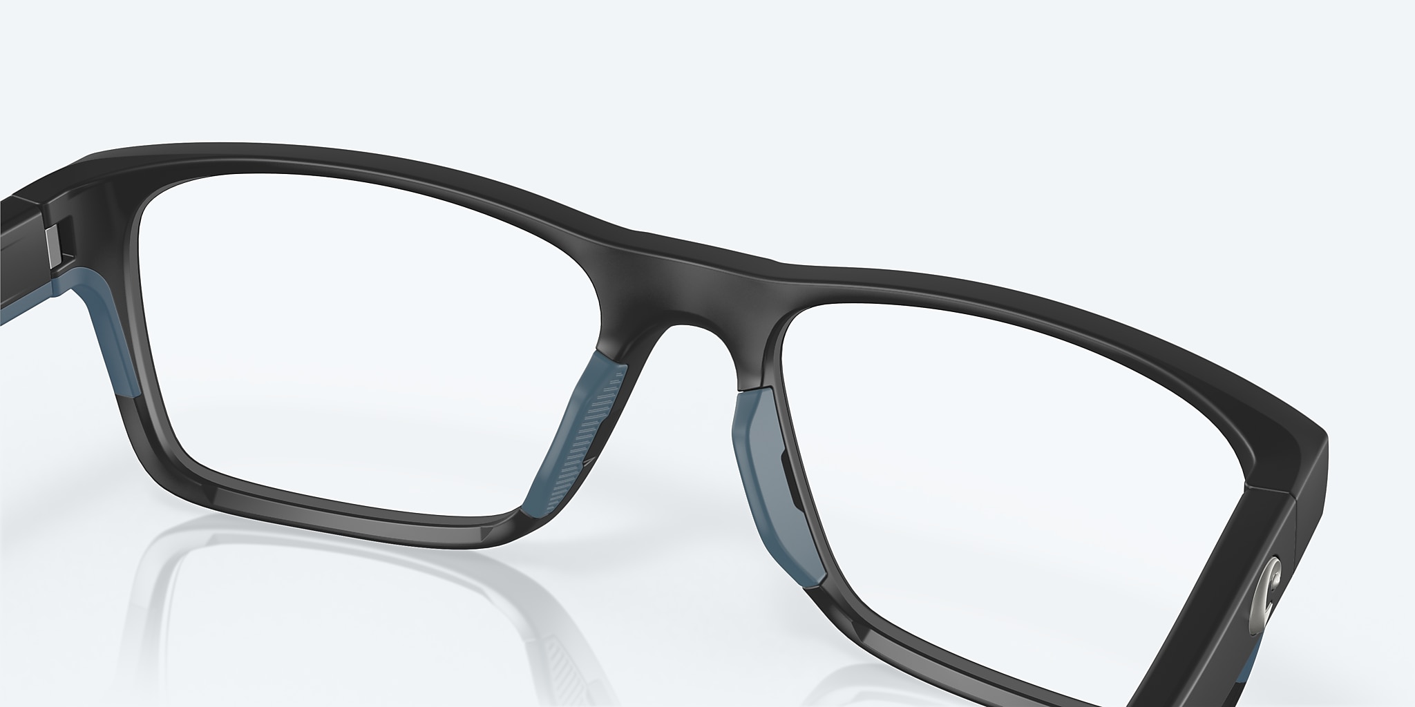 Eyeglasses Costa Ocean Ridge 410 M (54-17) with Demo Lens lens and Black frame Image 7 of 7