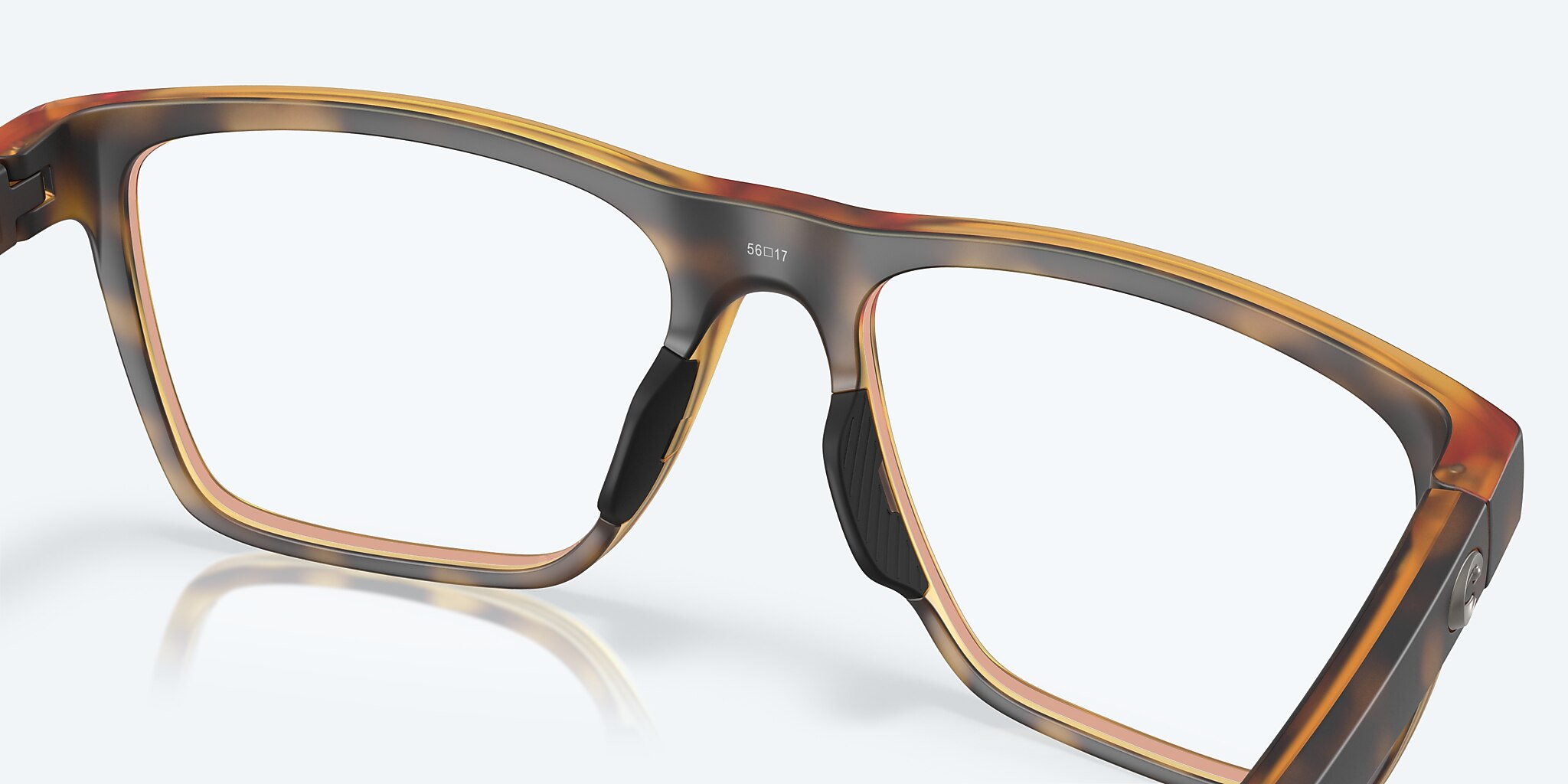 Eyeglasses Costa Ocean Ridge 820 XL (56-17) with Demo Lens lens and Matte Tortoise frame Image 7 of 7