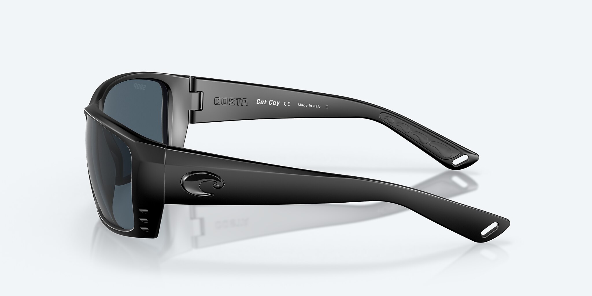 Sunglasses Costa Cat Cay M (61-10) with Gray lens and Blackout frame Image 3 of 7
