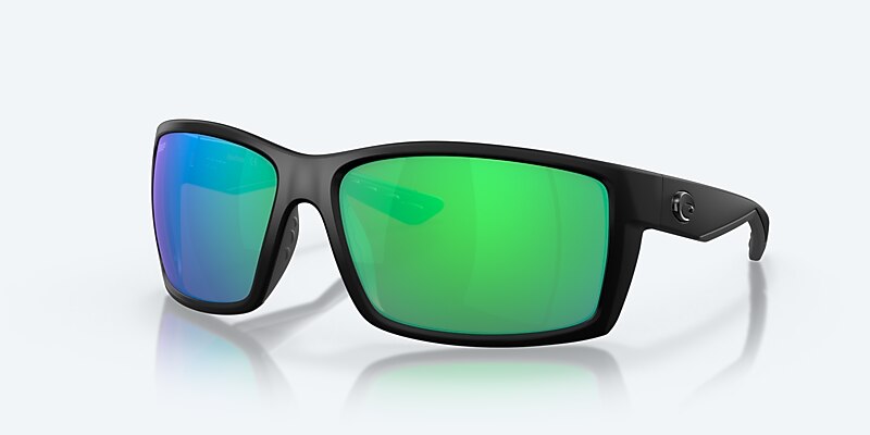 Sunglasses Costa Reefton XL (64-15) with Green Mirror lens and Blackout frame Image 1 of 7
