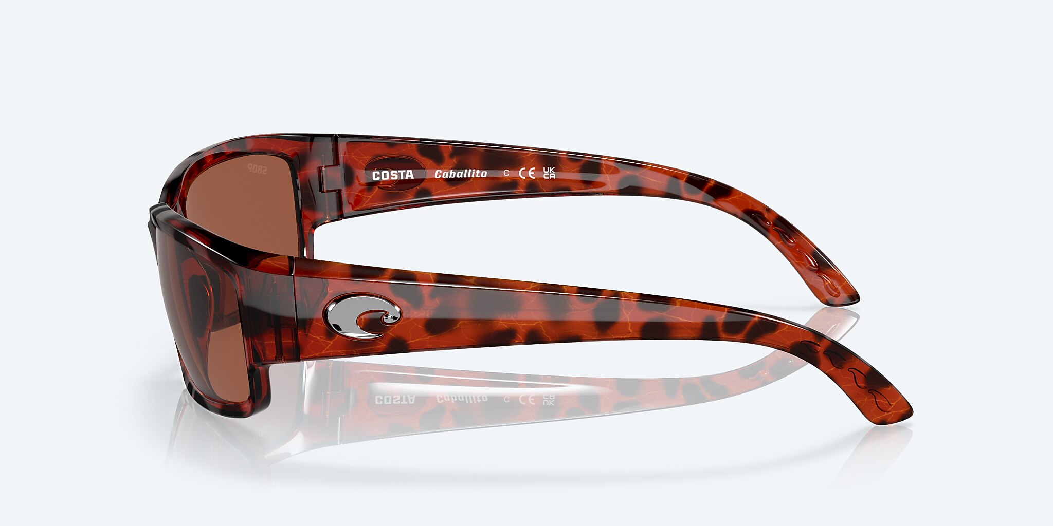Sunglasses Costa Caballito M (59-15) with Copper lens and Tortoise frame Image 3 of 7