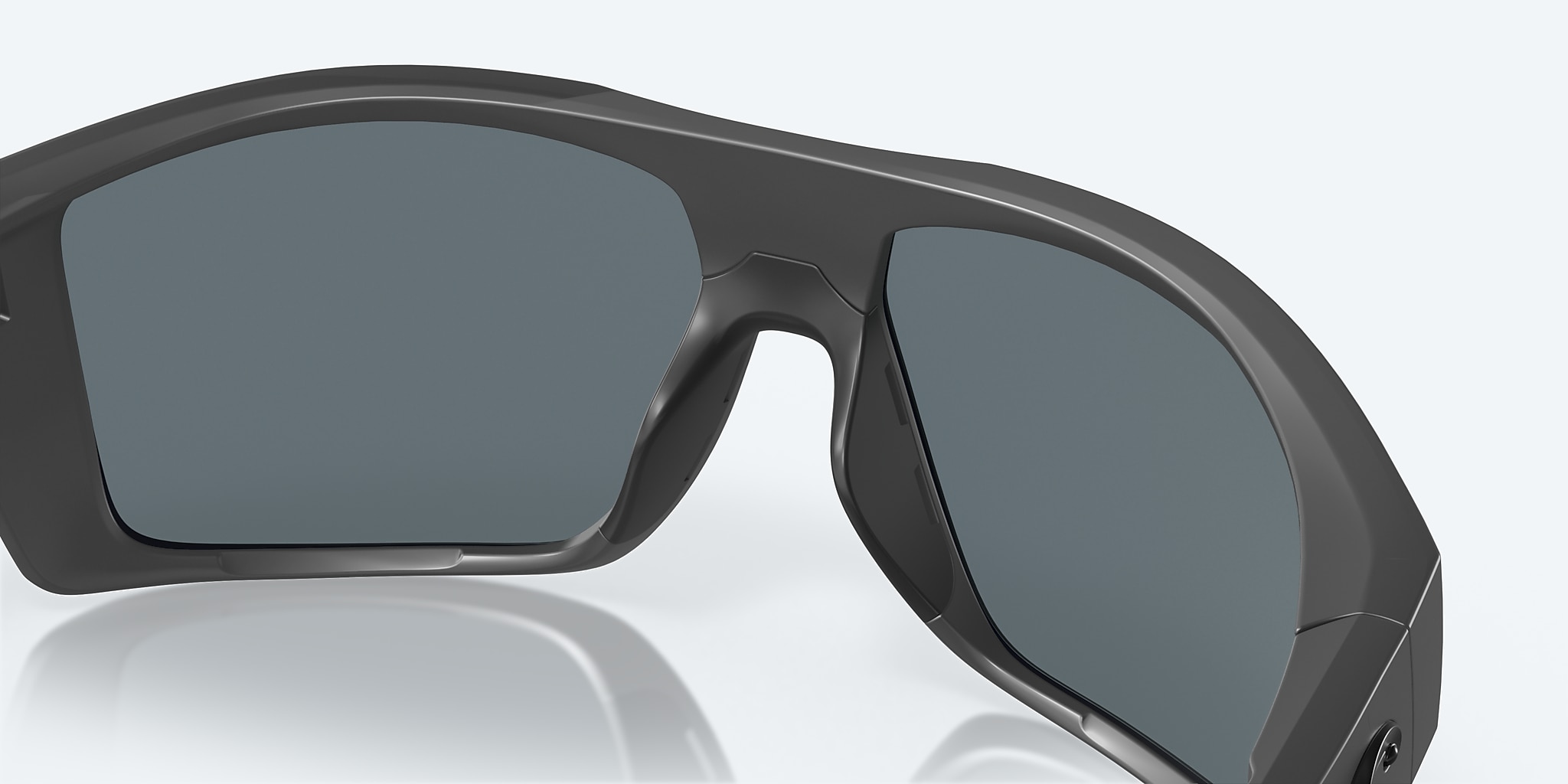 Sunglasses Costa Diego XL (62-14) with Blue Mirror lens and Matte Gray frame Image 7 of 7