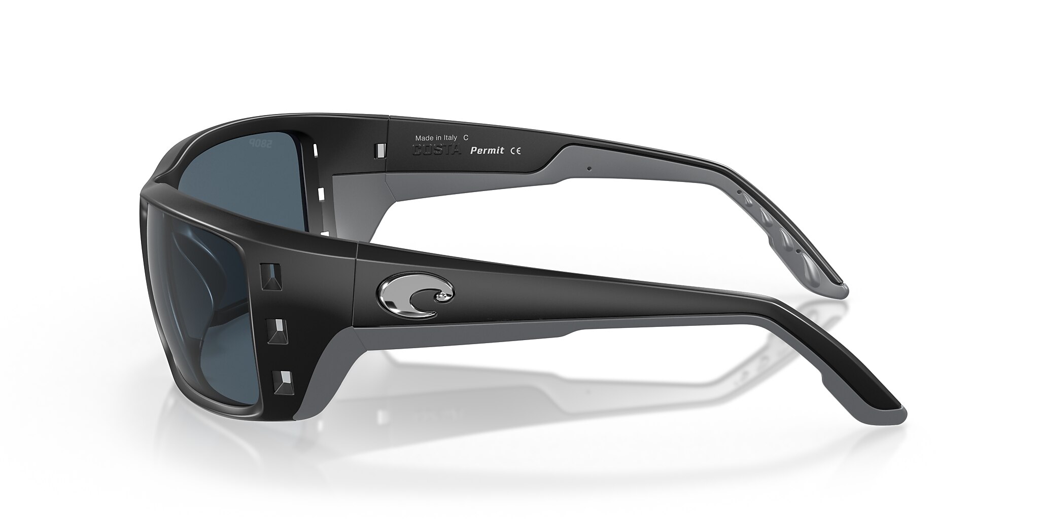 Costa Permit XL (63-16) with Gray lenses and Matte Black frame