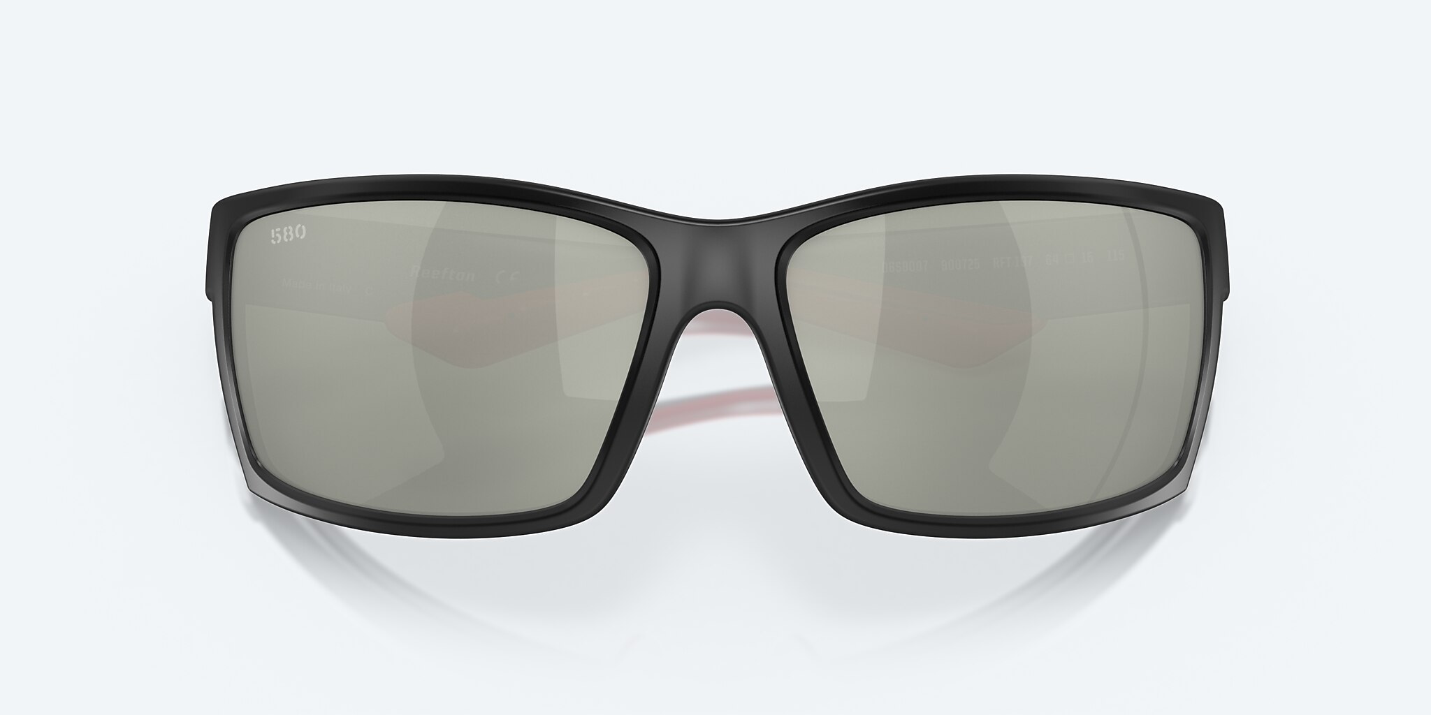 Lunettes de soleil Costa Reefton XL (64-15) avec Gris argenté verre et Noir raz monture Image 5 de 7