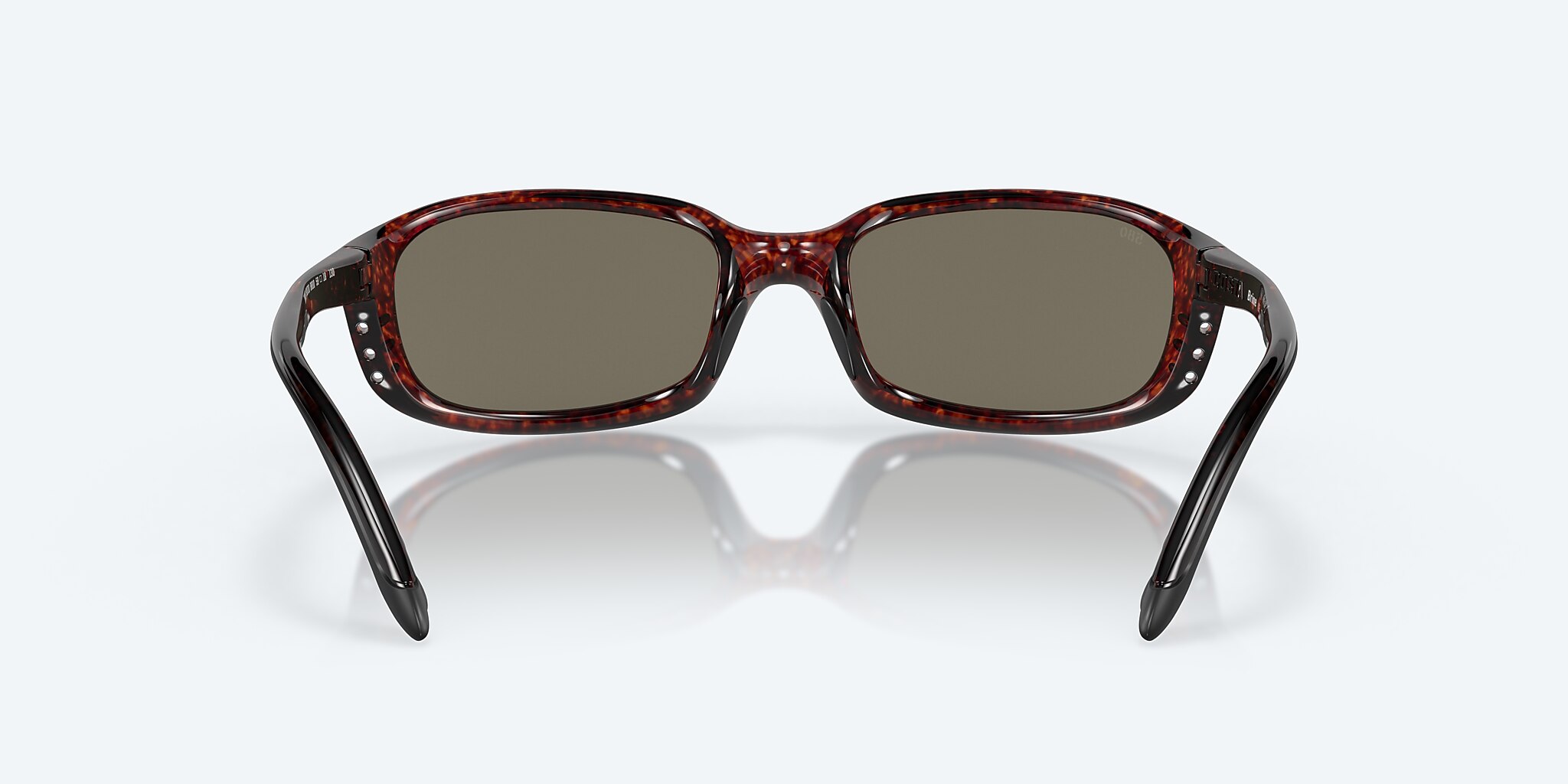 Sunglasses Costa Brine S (59-18) with Blue Mirror lens and Tortoise frame Image 4 of 7