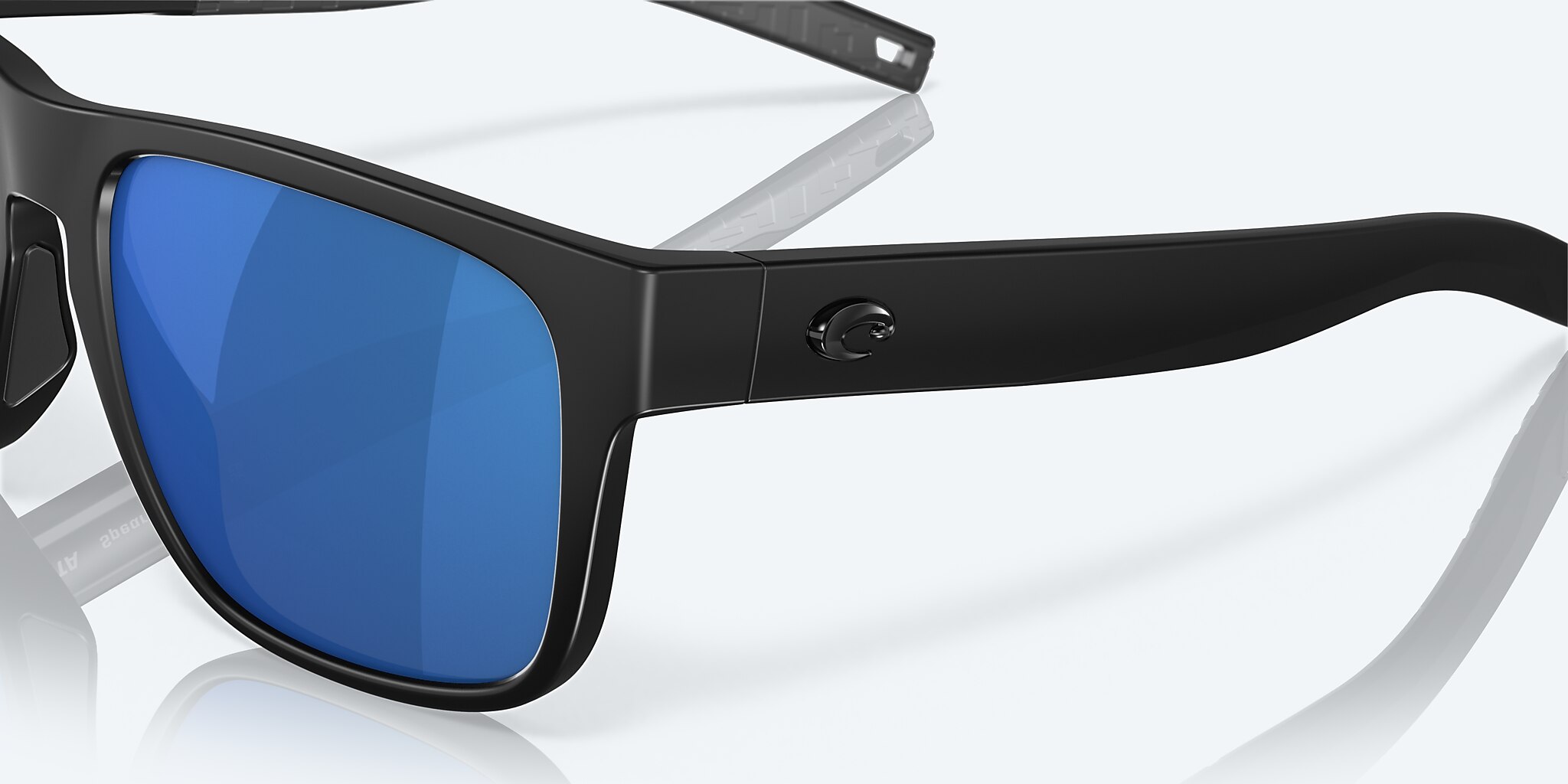 Sunglasses Costa Spearo XXL (56-17) with Blue Mirror lens and Blackout frame Image 6 of 7