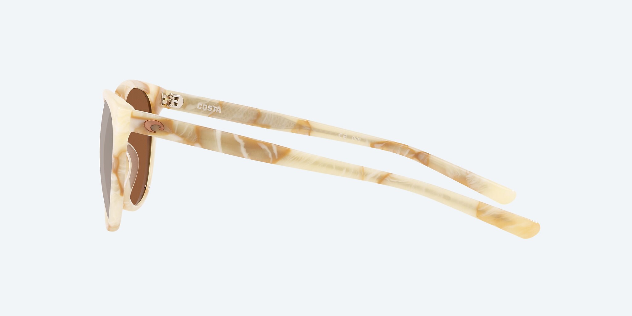 Sunglasses Costa Isla M (54-19) with Copper Silver Mirror lens and Shiny Seashell frame Image 3 of 4