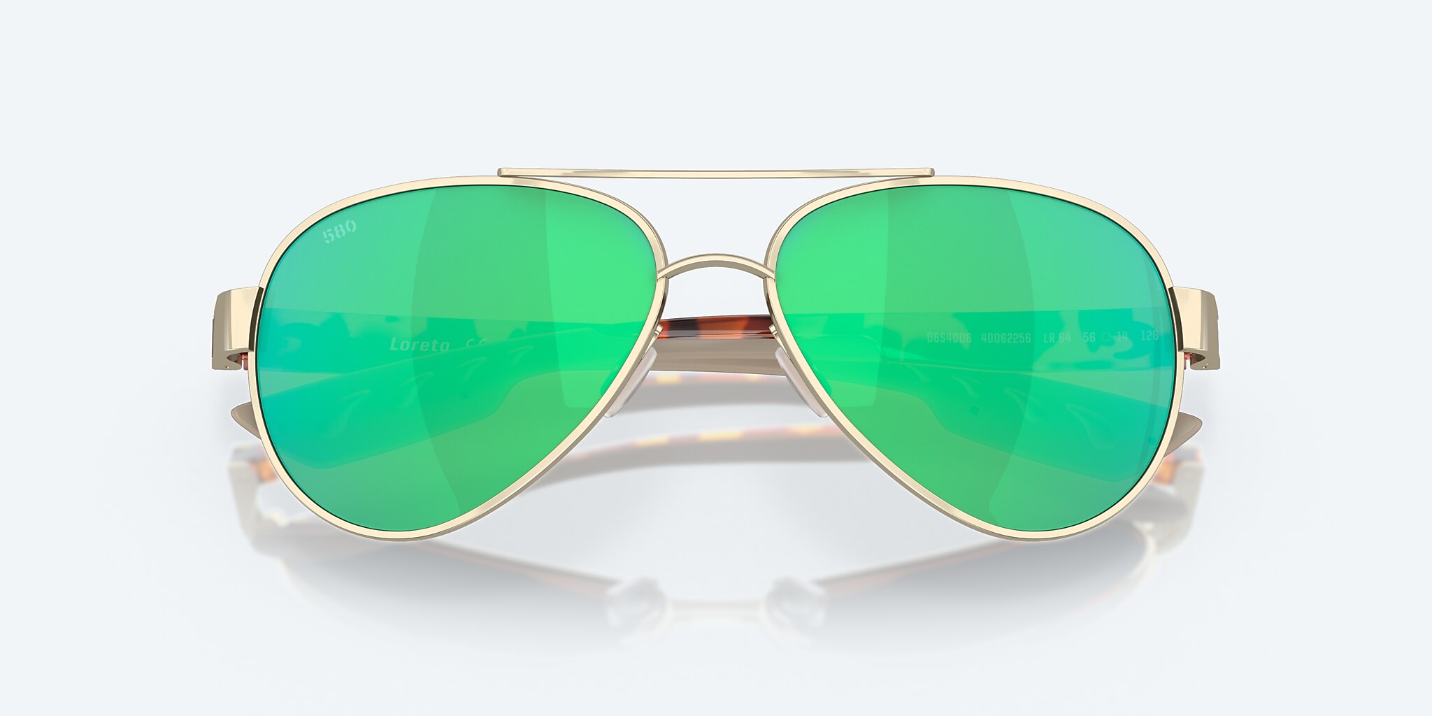 Gafas de sol Costa Loreto M (56-14) con Verde Espejado lente y Rose Gold montura Imagen 5 de 8