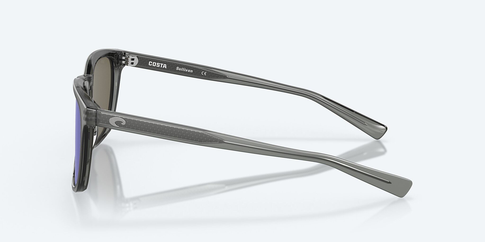 Sunglasses Costa Sullivan M (53-19) with Blue Mirror lens and Matte Gray Crystal frame Image 3 of 8
