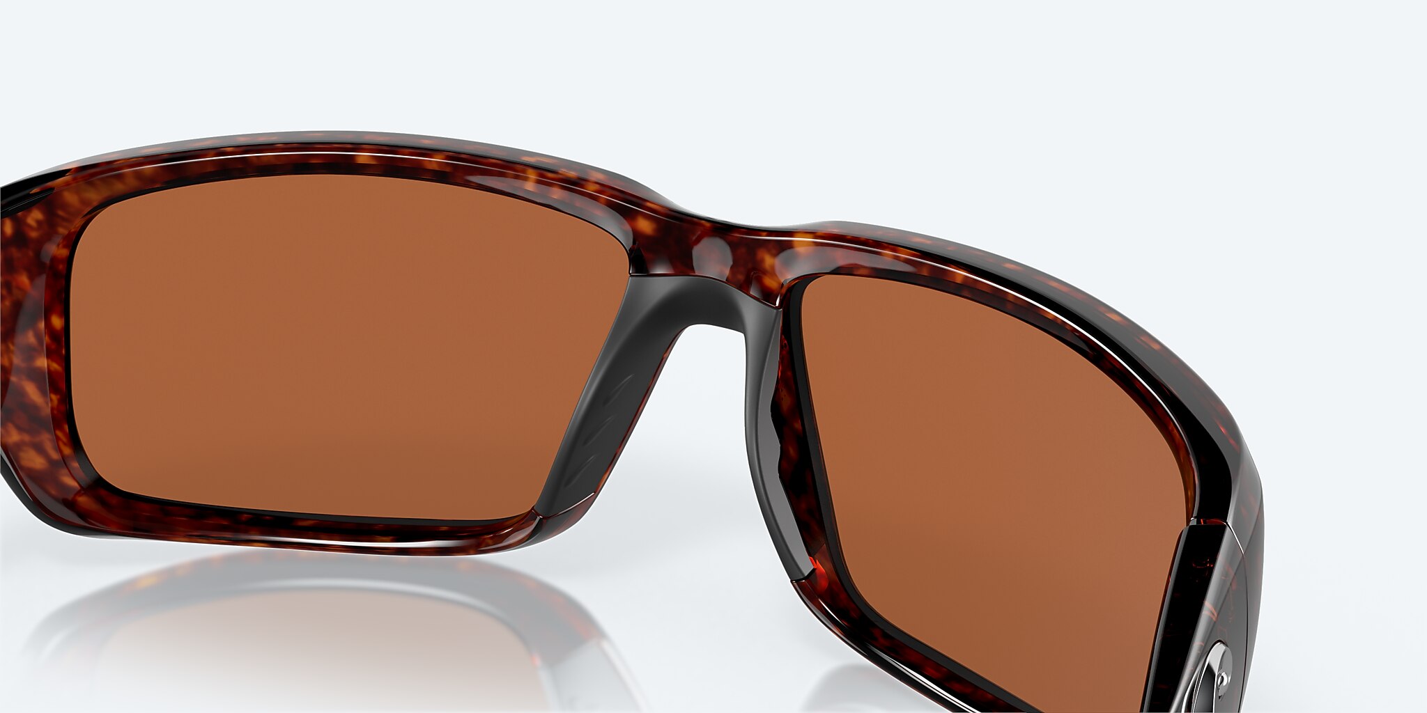 Sunglasses Costa Fantail M (59-14) with Green Mirror lens and Tortoise frame Image 7 of 7