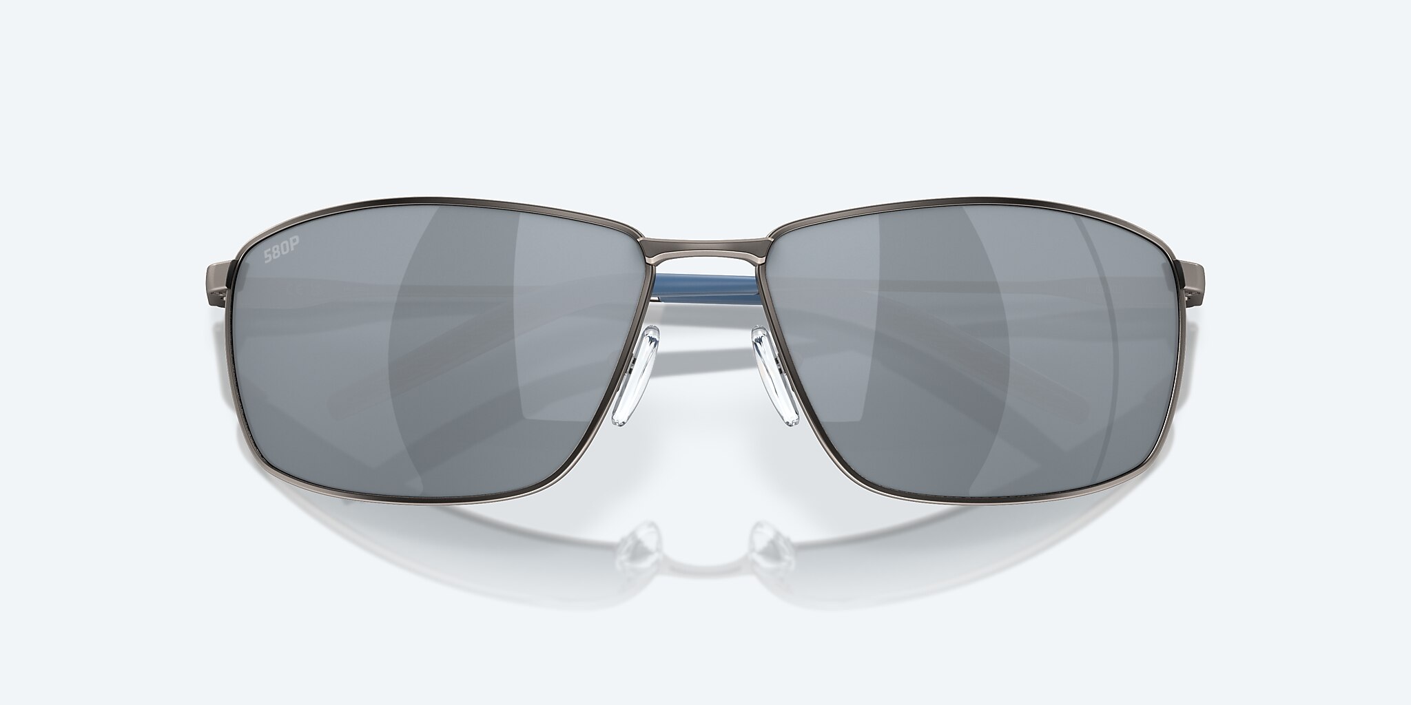 Sunglasses Costa Turret L (63-15) with Gray Silver Mirror lens and Matte Dark Gunmetal frame Image 5 of 7