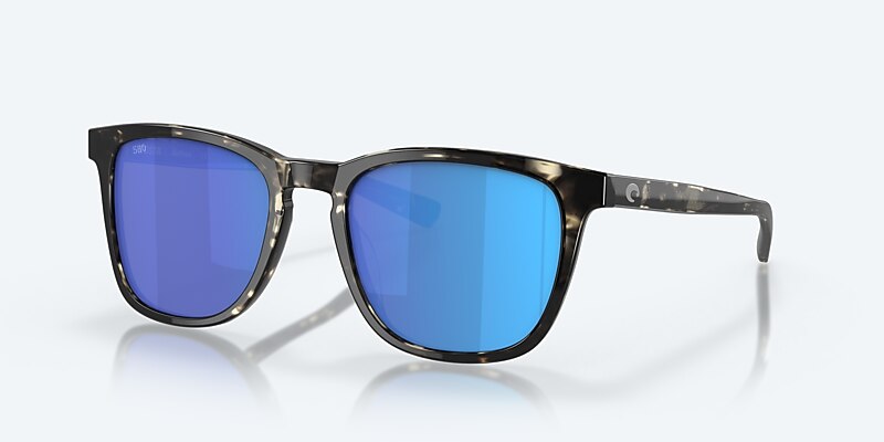 Sunglasses Costa Sullivan M (53-19) with Blue Mirror lens and Shiny Black Kelp frame Image 1 of 8