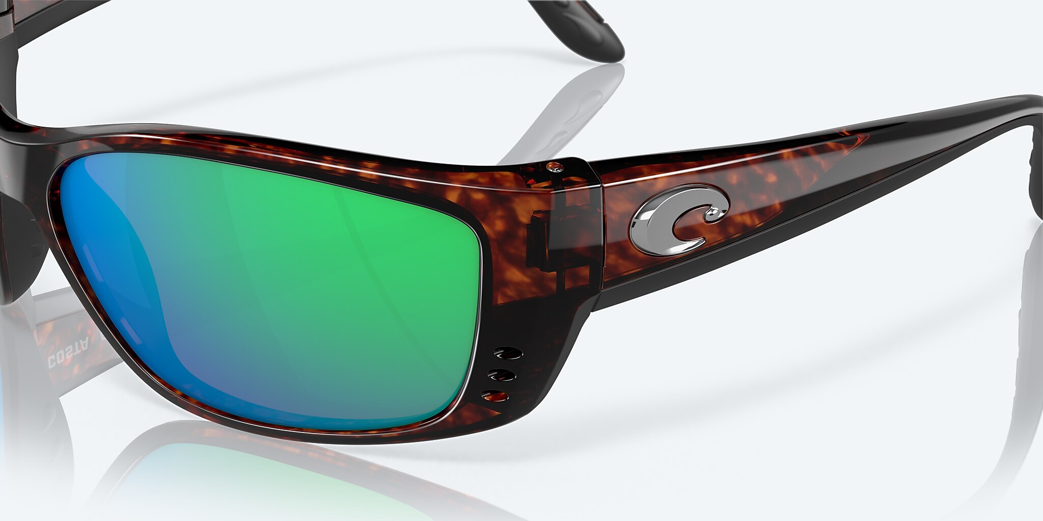 Lentes de Sol Costa Fisch XL (64-17) con Verde Espejado lente y Tipo Carey montura Imagen 6 de 7
