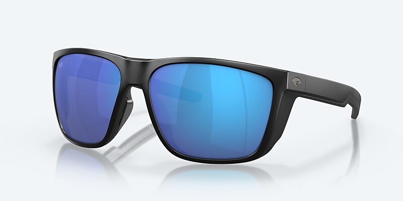 Sunglasses Costa Ferg XL XXL (62-16) with Blue Mirror lens and Matte Black frame Image 1 of 10