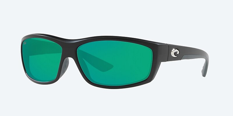 Lunettes de soleil Costa Saltbreak L (65-12) avec Effet miroir Vert verre et Noir mat monture Image 1 de 4