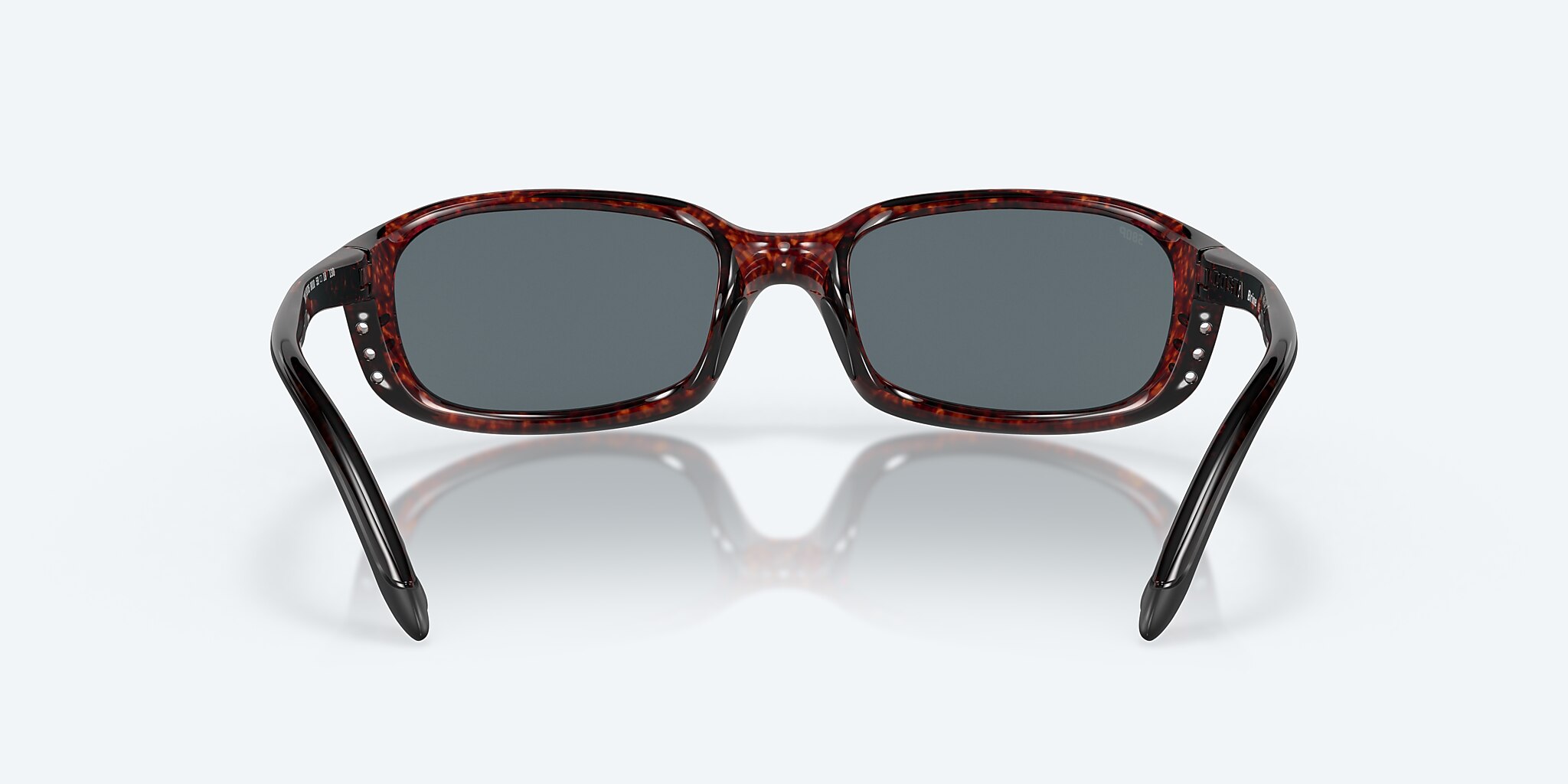 Sunglasses Costa Brine S (59-18) with Blue Mirror lens and Tortoise frame Image 4 of 7