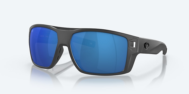 Sunglasses Costa Diego XL (62-14) with Blue Mirror lens and Matte Gray frame Image 1 of 7