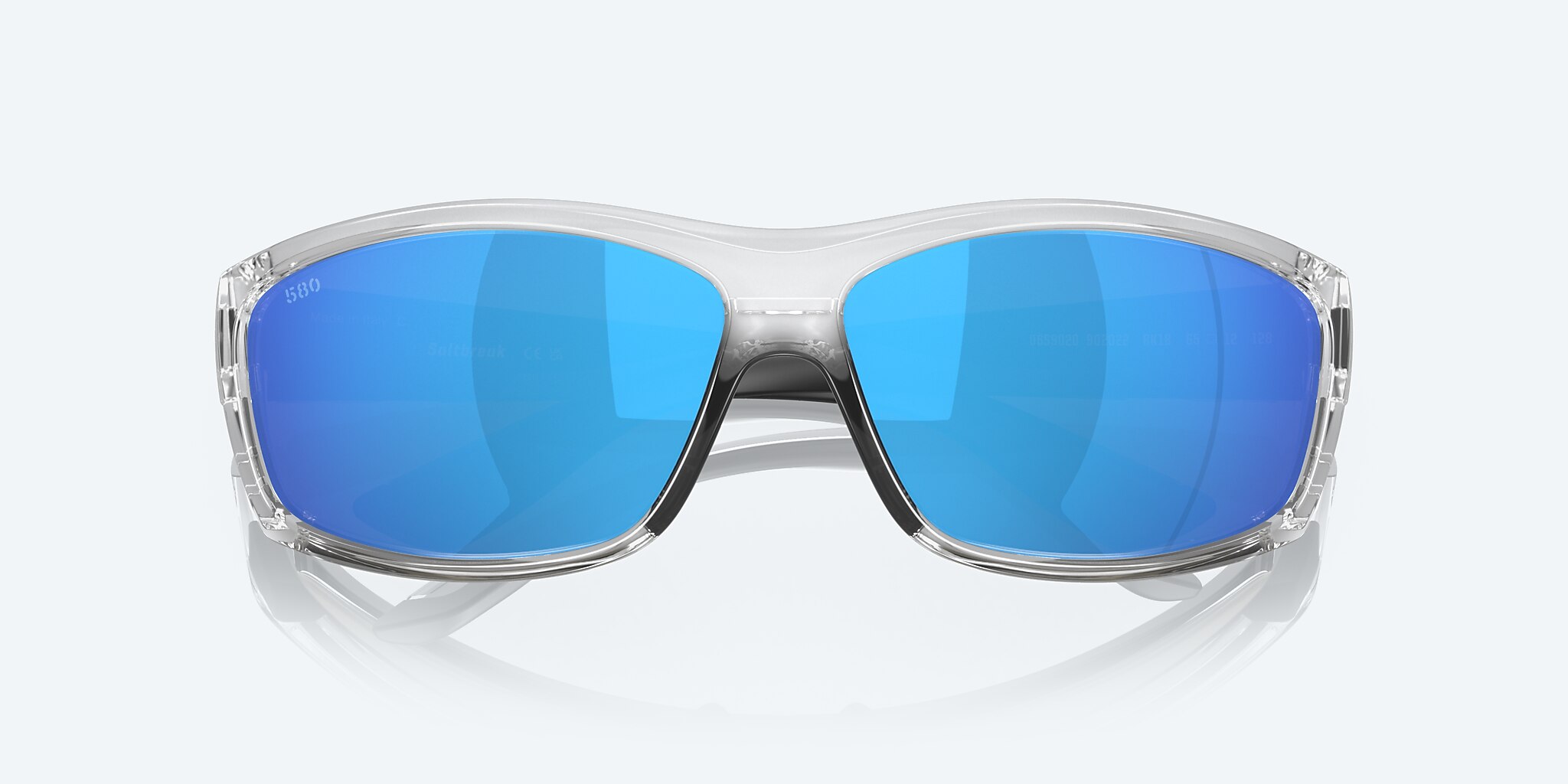 Lunettes de soleil Costa Saltbreak L (65-12) avec Effet miroir bleu verre et Argent monture Image 5 de 7
