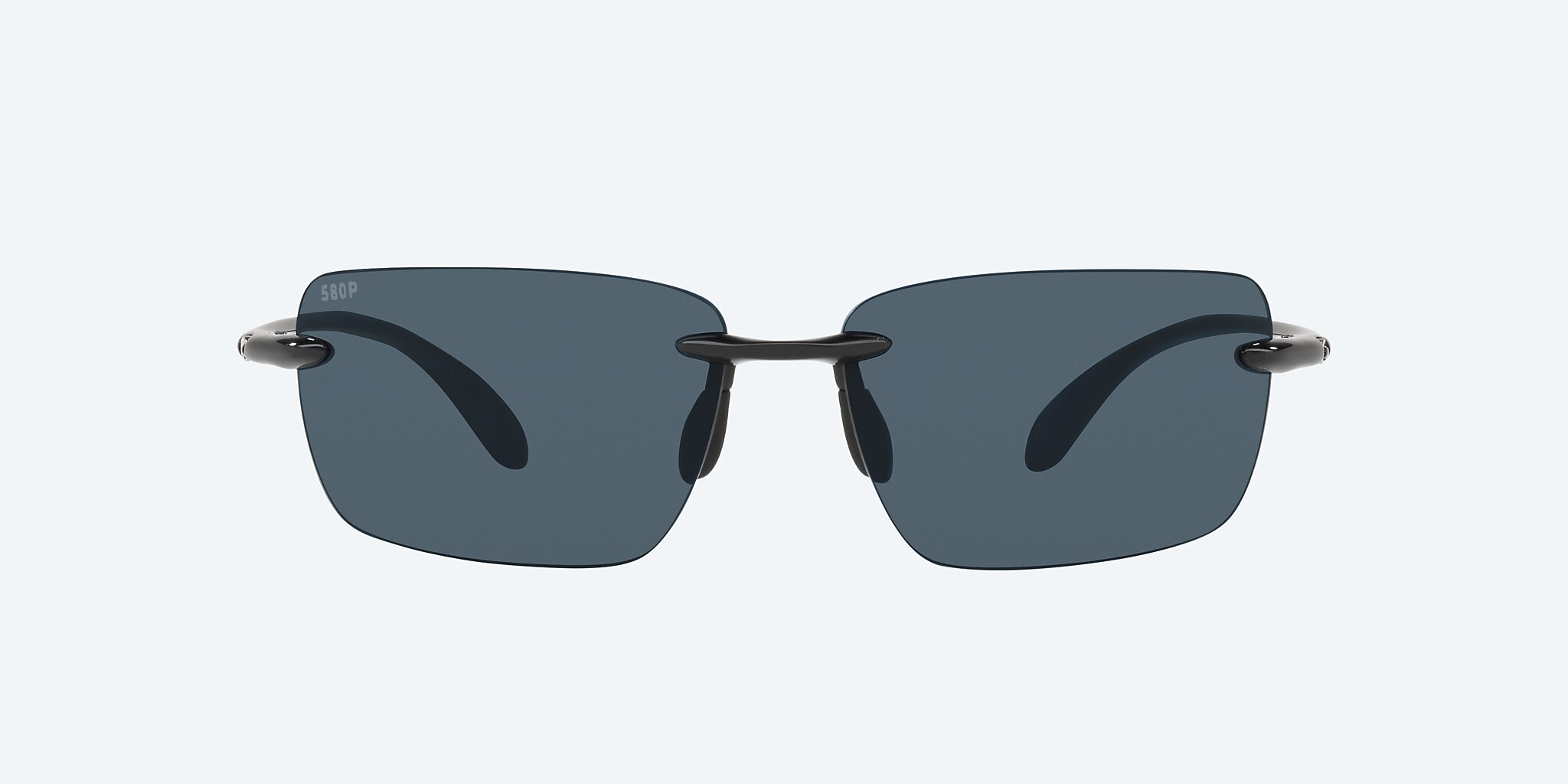 Lunettes de soleil Costa Gulf Shore M (66-15) avec Gris verre et Noir brillant monture Image 2 de 4