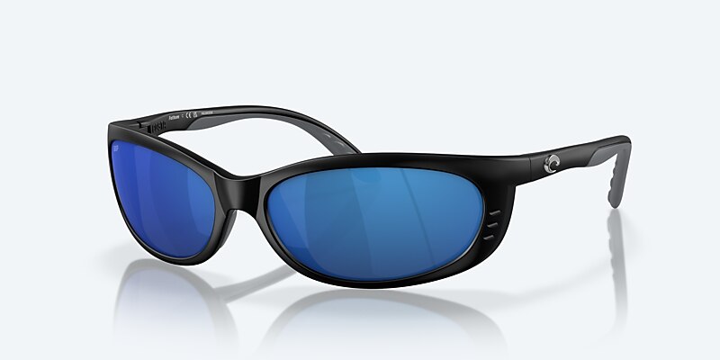 Sunglasses Costa Fathom L (61-16) with Blue Mirror lens and Matte Black frame Image 1 of 7